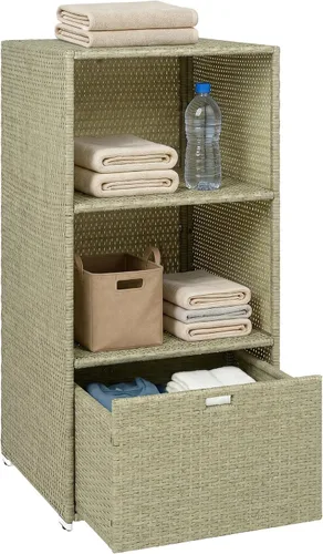Vista 10 de Outsunny Valet - Toallero impermeable para bañera de hidromasaje, color Marrón Oscuro