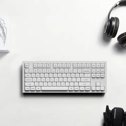 Vista 27 de Keychron Q3 QMK/VIA Teclado mecánico personalizado con cable, diseño sin llave de aluminio completo, macro programable con interruptor marrón
