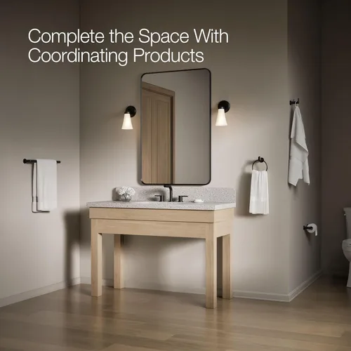 Vista 6 de Kohler 97878-BL Kumin Toallero de 18 pulgadas, negro mate