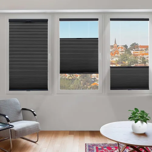 Vista 40 de Tonature Persianas Celulares de Tamaño Personalizado para Ventanas Cortinas Blackout sin Cordón Persianas Enrollables Protección UV Aislamiento