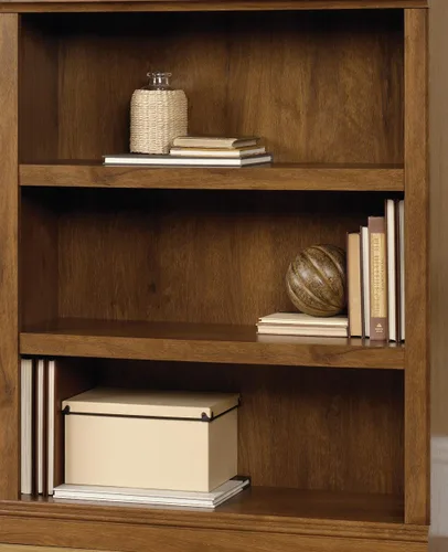 Vista 5 de Sauder Miscellaneous Storage - Estantería de 3 estantes, estante para libros, acabado en roble aceitado Acabado de roble aceitado
