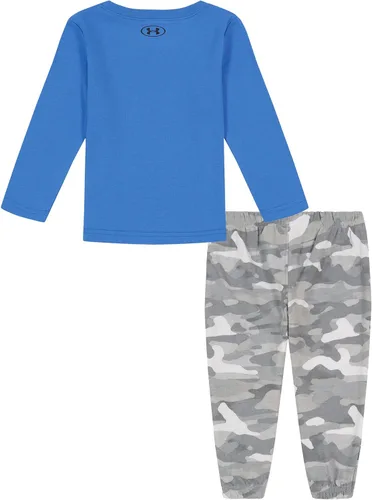Vista 2 de Under Armour baby-boys Long Sleeve Shirt and Jogger Set, Durable Stretch and Lightweight