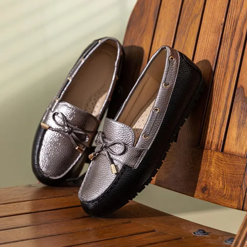Vista 2 de Mocasines casuales para mujer, zapatos planos elegantes y cómodos