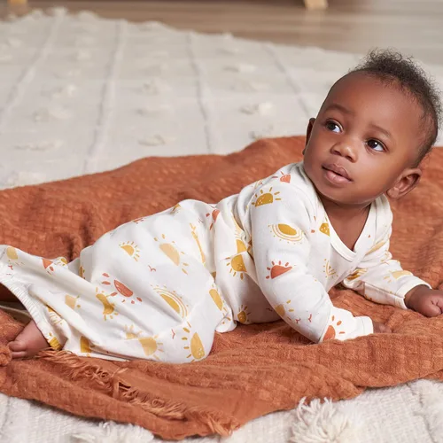 Vista 5 de Gerber Paquete de 4 vestidos unisex para bebés y niñas Amanecer