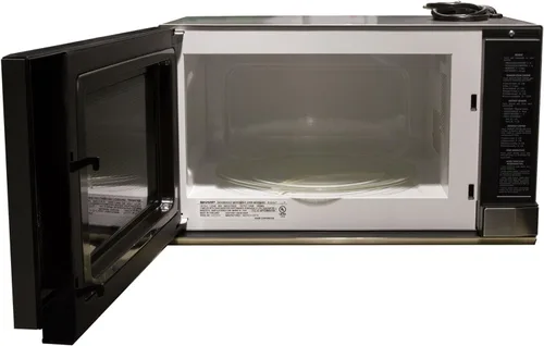Vista 3 de Microondas Sharp de 1100 W, 1 1/2 ft³ de capacidad, Stainless Acero inoxidable