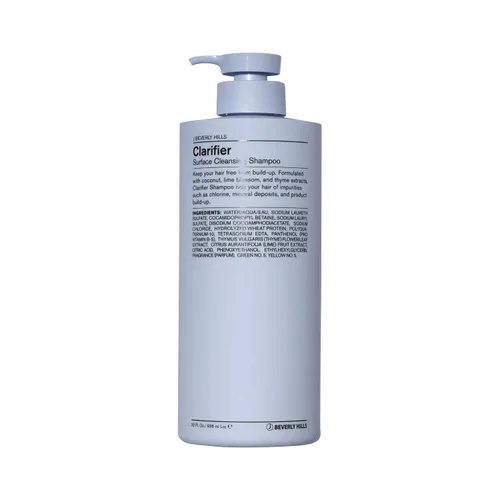 Vista 6 de J Beverly Hills Blue Clarifier Champú purificador con aceite de coco para hidratar el cabello, (12 onzas, 32 onzas)