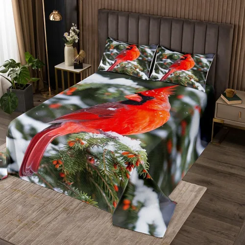 Vista 41 de Erosebridal Juego de ropa de cama tamaño individual con estampado de flores rojas y rosas rojas, microfibra suave de lujo, color negro y marrón