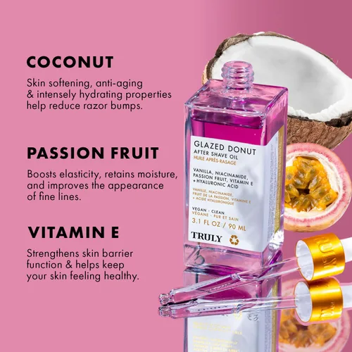 Vista 3 de Truly Beauty After Shave Oil Trio 3 aceites hidratantes y calmantes para aliviar quemaduras de afeitar, prevención de encarnaciones y piel suave