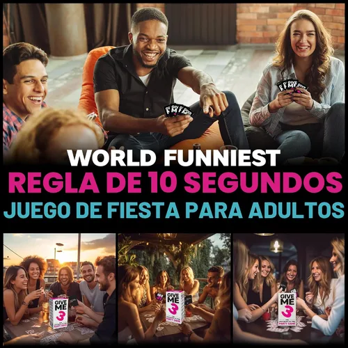 Vista 7 de SAVANA GIVE ME 3 - Juegos de fiesta para adultos de ritmo rápido e hilarantes con regla de 10 segundos 2+ jugadores Juego de cartas para adultos
