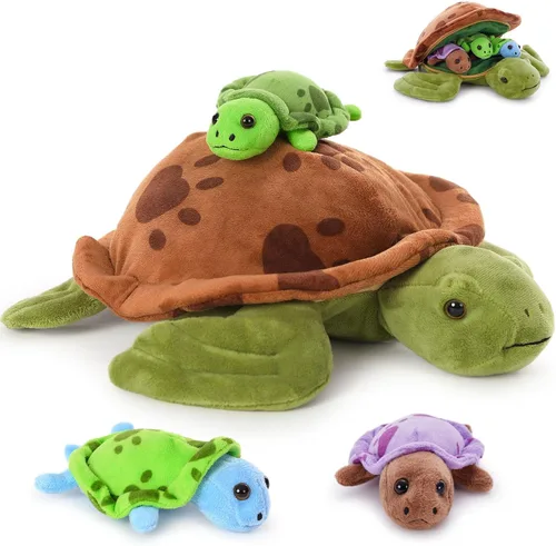 Vista 11 de Muiteiur 4 Piezas de Animales de Peluche de Perros, 8 Pulgadas Peluches de Perros a Granel con Corazón, Juguetes de Peluche Suaves de Cachorros