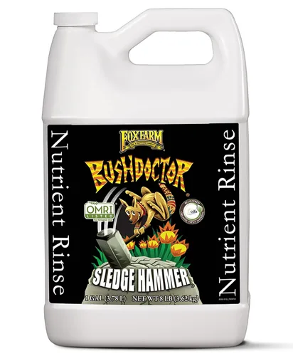 Vista 7 de FoxFarm BushDoctor Sledgehammer - Fórmula de enjuague con saponina de yuca, elimina la acumulación de fertilizantes, mejora la absorción de humedad