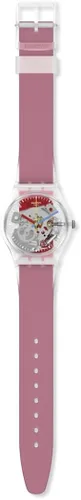 Vista 2 de Swatch Reloj unisex con rayas rojas claras (Modelo GE292), Rojo -, Reloj estándar