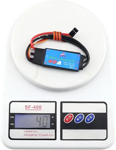 Vista 7 de ZMR 40A bidireccional sin escobillas 2-6S UBEC 3A 5V ESC para coche de control remoto hélice submarina neumática