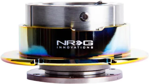 Vista 5 de NRG Innovations NRG-SRK-250NB-MC GEN 2.5 - Adaptador de liberación rápida para volante, 6 agujeros y patrones de pernos 6x70 y 6x74mm/Cuerpo azul