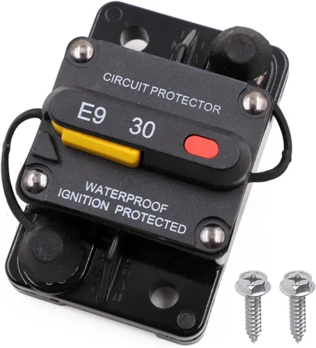Vista 56 de E69 Interruptor de circuito de 10 A T3 con restablecimiento manual Mini de montaje en superficie IP66 Interruptor conmutable de 10 A