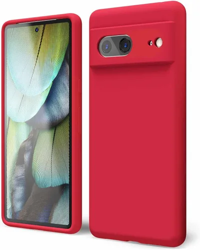 Vista 165 de oakxco para Google Pixel 6A Funda de teléfono de silicona líquida, diseño estético lindo y delgado para mujer y niña, cubierta de gel suave, lisa