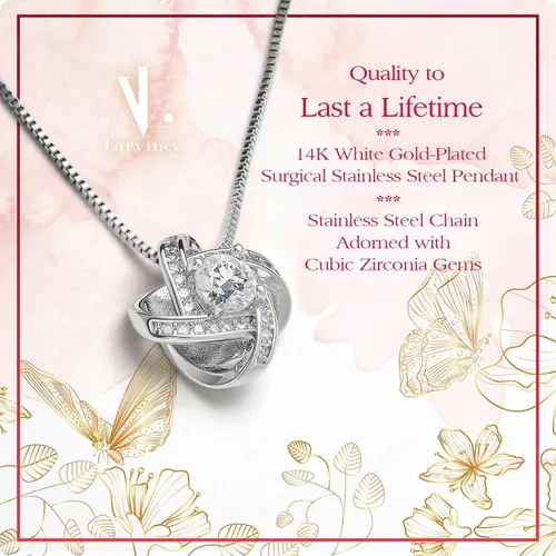 Vista 5 de Larvincy Collar Para Mi Hija De Papá Con Mensaje Sincero Y Elegante Caja, Regalos Para Hija De Padre, Hermosa Joyería De Regalo Del Amor De Papá En