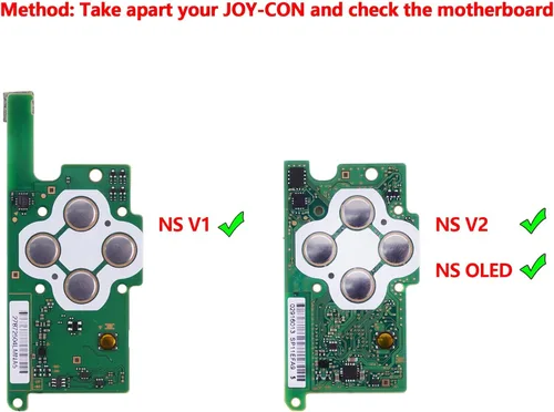 Vista 2 de eXtremeRate 7 Colors 9 Modes NS Joycon DFS LED Kit Multi-Colors Luminated White Classical Symbols ABXY Trigger Face Buttons for Nintendo Switch