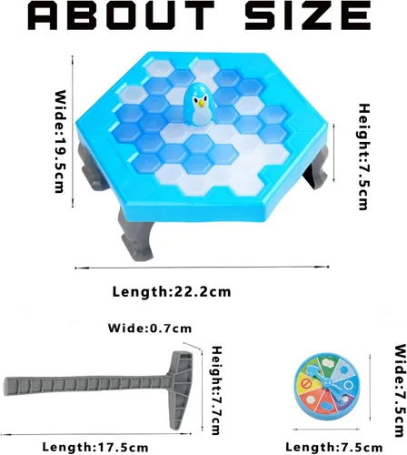 Vista 4 de Juego Salva al Pingüino Rompe Hielo Congelado para Niños, Meroqeel Protege el Iceberg No Dejes que los Pingüinos Queden Atrapados en el Hielo