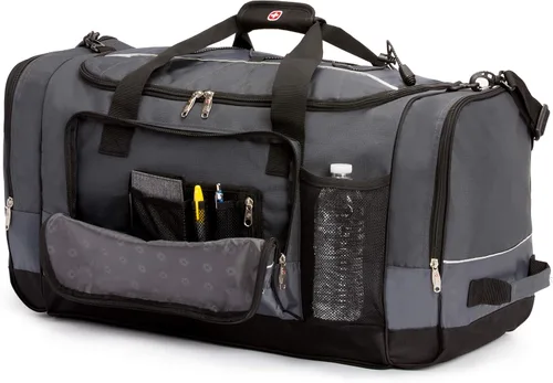 Vista 8 de Bolsa de lona SwissGear Apex para viajes y gimnasio con sistema de cordón elástico