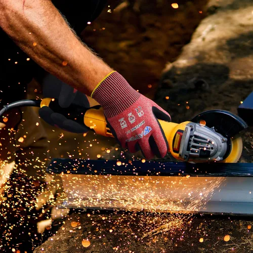 Vista 6 de KAYGO ANSI A4 Cut Resistant Gloves, Level 4 Abrasion Resistant Work Gloves