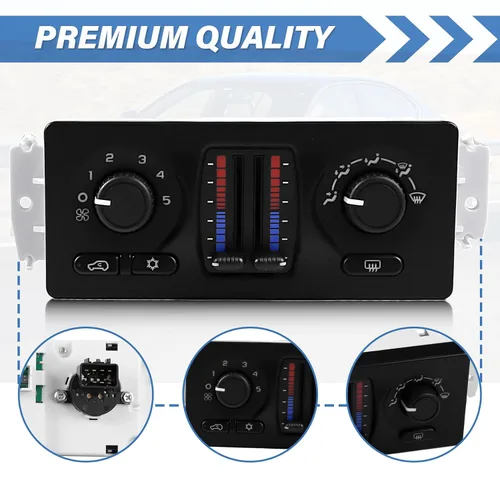 Vista 6 de 599-210XD Interruptor de Panel de Módulo de Control de Clima de Calentador de A/C para 02-09 Chevy Silverado Suburban Tahoe Trailblazer Avalanche