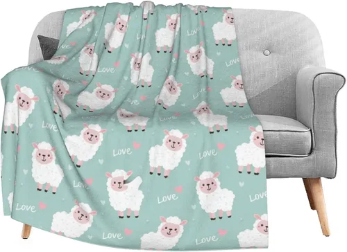 Vista 11 de Dujiea Manta de franela colorida con diseño de cachorros de perro carlino divertido de 40 x 50 pulgadas, manta súper suave y ligera para sofá
