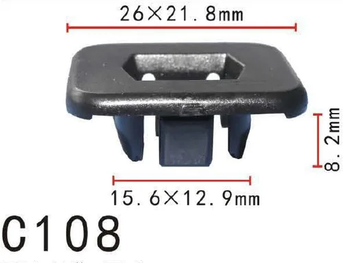 Vista 23 de Autobahn88 - Clip de remache tipo push-in para parachoques, compatible con Renault (OEM: 054000001R) (Paquete de 20)