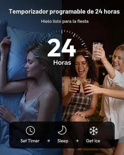 Vista 5 de EUHOMY Máquina comercial para hacer hielo de pepitas, 80 libras/24 horas, máquina de hielo de guijarros debajo del mostrador de acero inoxidable