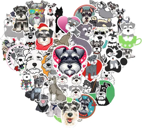 Vista 8 de 50 calcomanías para perros Border Collie, lindas calcomanías de vinilo impermeables para decoración de laptop, botella de agua, teléfono, ventana
