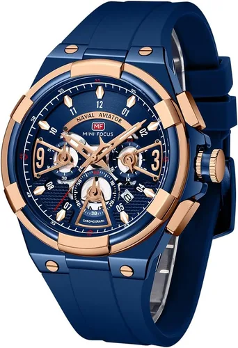 Vista 14 de AIMES Watch for Men Sport Military Waterproof Chronograph Mens Watches Analog Quartz Big Face Classic Stylish Fashion Casual Designer Business Work