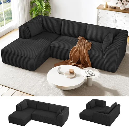 Vista 11 de Vesgantti 106" U Shaped Sectional Boneless Couch, No