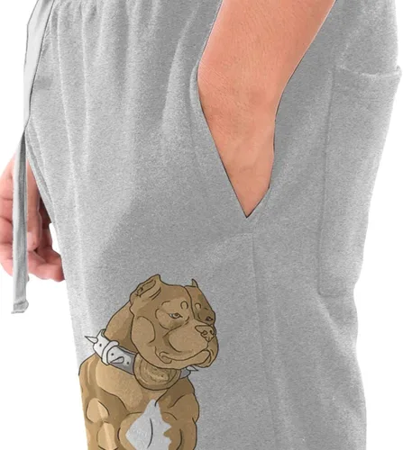 Vista 4 de American Bully Men's Fleece Pants Trousers Casual Sports Pants Inner Fleece