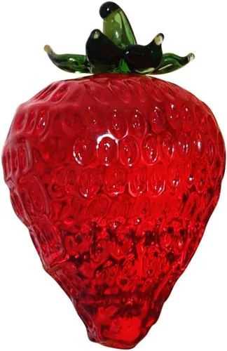 Vista 8 de JOONOR Adorno decorativo de estatua de uva de cristal morado, figura de cristal de fruta artificial, pisapapeles de mesa, adorno de cristal