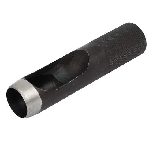 Vista 12 de uxcell Perforador hueco de la caña moleteada del metal del diámetro de 3.3 ft m para la correa de la junta de cuero