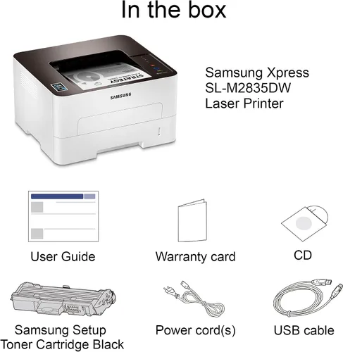 Vista 4 de Impresora monocromática inalámbrica (SL-M2835DW/XAA), de la marca Samsung