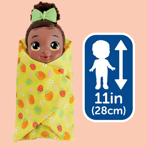 Vista 7 de Baby Alive Shampoo Snuggle Berry Boo Cabello Negro - Juego de muñeca bebé de agua de 11 pulgadas, juguetes para niñas y niños de 3 años en adelante