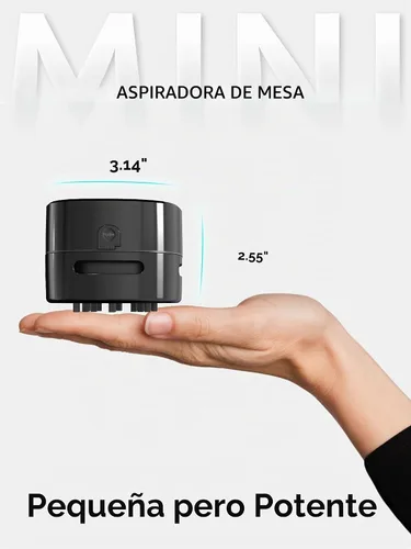 Vista 6 de IGOKOTI Aspiradora de escritorio (negro)