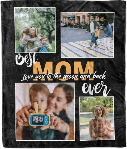 Vista 8 de Manta de collage de fotos personalizada, manta de boda. Manta de forro polar suave y acogedora, manta de fotos personalizada. Regalo para boda