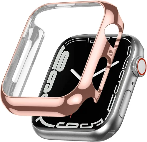 Vista 15 de Miimall Funda compatible con Apple Watch de 1.614 pulgadas para mujeres y hombres, de PC, ligera, a prueba de golpes, para Apple Watch de 1.614 Negro