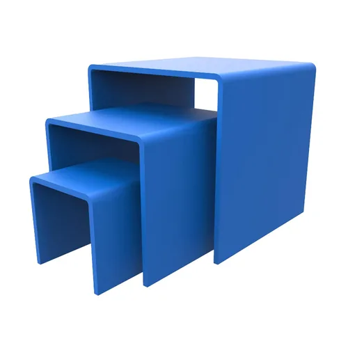 Vista 5 de FixtureDisplays® One Riser Combo - Cubo de 2 pulgadas de 3 caras con pedestal de plexiglás negro Lucite acrílico, accesorios para exhibición