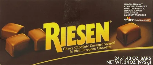 Vista 5 de Riesen Chewy, caramelo de chocolate, 1.43 onzas (paquete de 24)