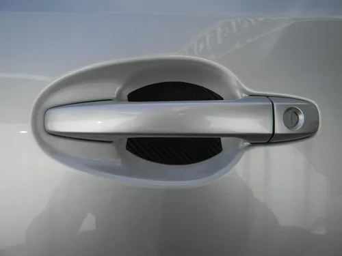 Vista 7 de Protector de fibra de carbono para manija de puerta de coche, para Fiat 500 (2 unidades)