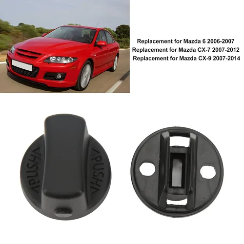 Vista 2 de 2 piezas de botón de arranque de encendido, kit de arranque de botón compatible con Mazda Cx-7 2007-2012 Cx-9 2007-2014 Mazda 6 2006-2007 OEM