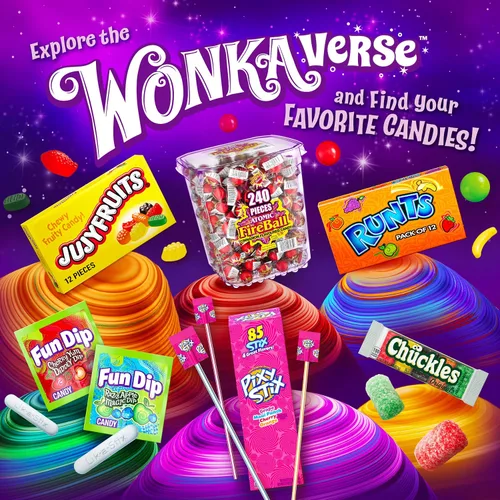 Vista 6 de Wonka Spree - Caramelo duro original, bolsa resellable, bolsa de 12 onzas (paquete de 2)