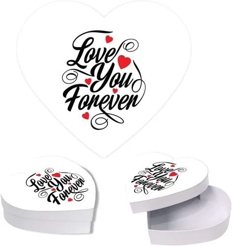 Vista 27 de Andaz Press Caja en forma de corazón para el día de San Valentín con tapa, divertida caja reutilizable en forma de corazón para tocino, caja de Bacon