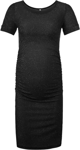 Vista 3 de KIM S Vestido de maternidad con purpurina para sesión de fotos, vestidos ajustados para baby shower o uso diario