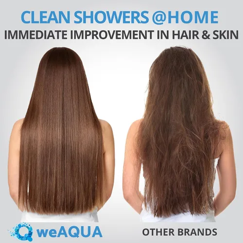 Vista 5 de weAQUA Cabezal de Ducha Filtro de Alta Resistencia – Alta Presión 5 Modos de Rociado, Recomendado por Dermatólogos para una Piel y Cabello