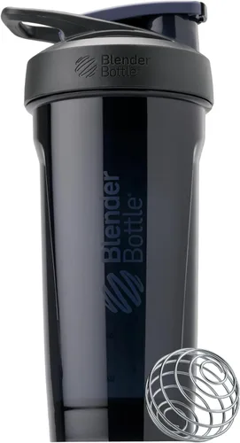 Vista 15 de BlenderBottle Sport Flip Tritan - Botella agitadora de 24 onzas, color negro