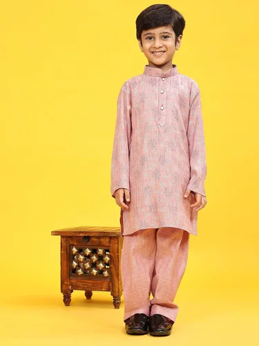 Vista 3 de Pro-Ethic Style Developer Conjunto de Kurta de algodón para niños Ropa étnica india (S-218)